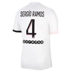 Camisola Paris Saint-Germain Sergio Ramos 4 Equipamento Segundo 2021-2022 Manga Curta
